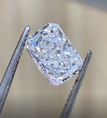1ct Radiant Shape Lab Creado Blanco Incolor Como Diamantes CVD Cultivados Todas las Formas Disponibles Certificado IGI