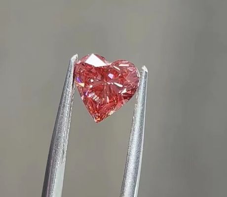 corazón rosado sintético Diamond Brilliant Cut Artificial Lab del CVD 1.15ct crecido