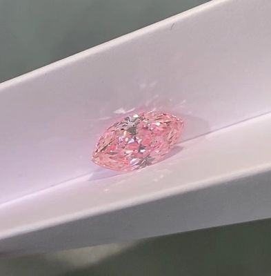 El laboratorio creó a Diamond Man Made Real Diamonds coloreado que el laboratorio creó la fuente primera rosada Marquise Loose Diamond del anillo de diamante