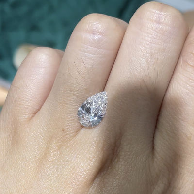 el laboratorio flojo de Mohs del diamante 10 de la pera 1-1.99Carat dirigió diamantes