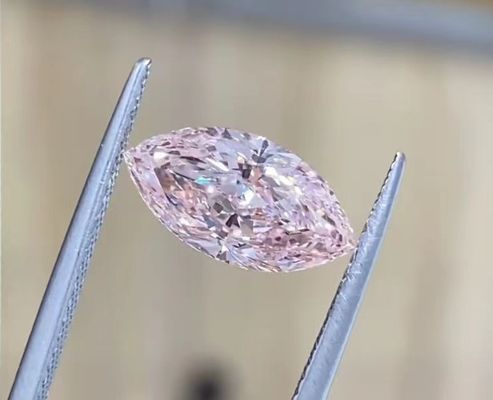 2.54ct de laboratorio de enfermedades cardiovasculares... Diamante rosado maduro Marquesa... corte brillante... certificado.