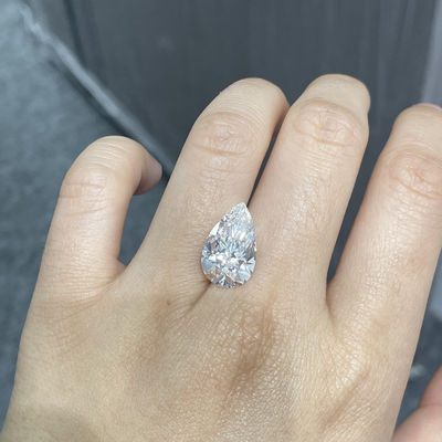 6.34Carat pera Diamond Rings cultivado diamantes crecido laboratorio flojo VS1