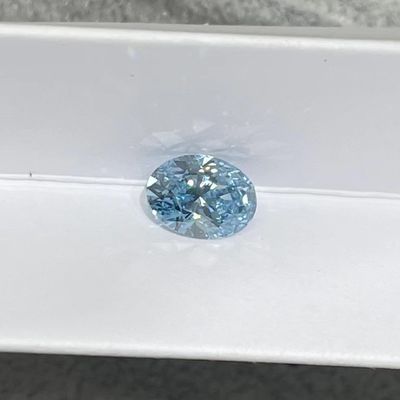 Diamantes crecidos laboratorio flojo sintético VS1 del azul de las decoraciones 1.66Carat de la joyería