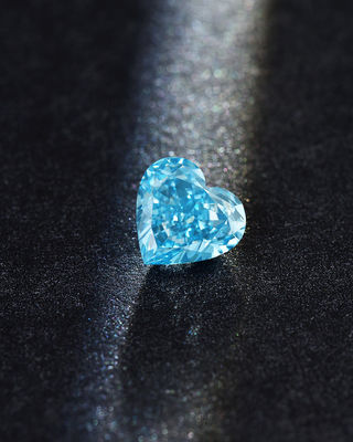 IGI certificó el diamante sintético 100% del diamante del CVD de la forma azul intensa de lujo del corazón 2ct