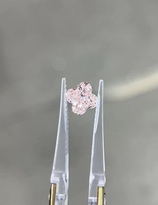 Diamantes hechos por el hombre LV corte de lirio rosa Diamantes de trébol de cuatro hojas claridad de diamante VVS-VS