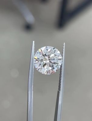 10 Mohs Colorless Round Brilliant Cut CVD Diamante cultivado en laboratorio 2.5ct-3ct