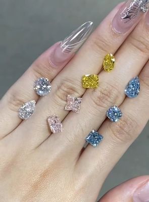 Diamantes sintéticos cerrados diamantes sueltos diamantes cultivados en laboratorio diamantes joyería anillos CVD