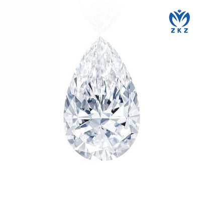3.4ct D VS Calidad No Bowtie Pear Cut Laboratorio Creado CVD Diamante Blanco