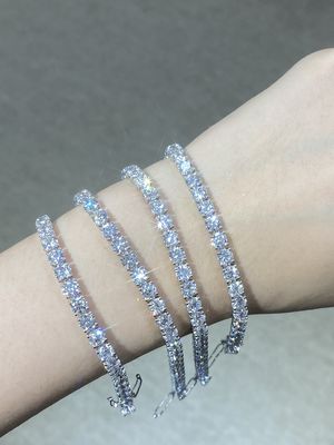 Brazalete de diamante sintético de laboratorio de cultivo de joyería personalizada Brazalete de tenis
