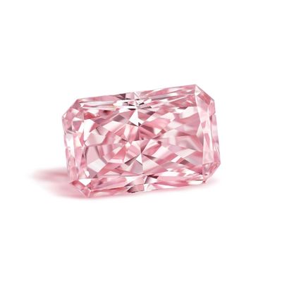 1.13ct Fancy Light Pink Radiant Shape Lab Creado con Diamante VVS Material de Carbono con Certificado IGI